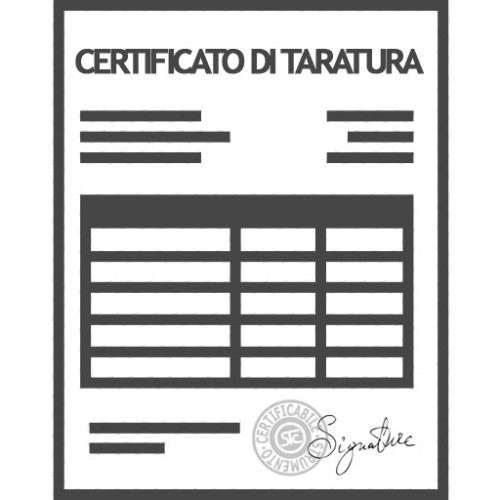 rapporto di taratura certificato iso 9001 taratura annuale strumenti misura e controllo