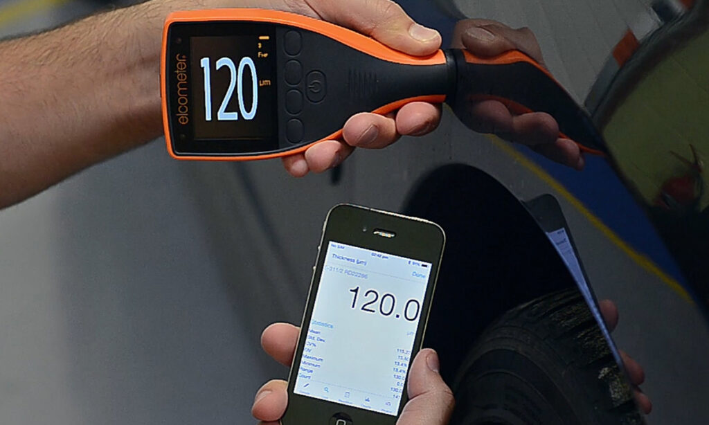 elcometer attrezzature per sabbiatura e verniciatura ispezione dei rivestimenti spessimetri rivestimenti digitali precisione micron controlli non distruttivi