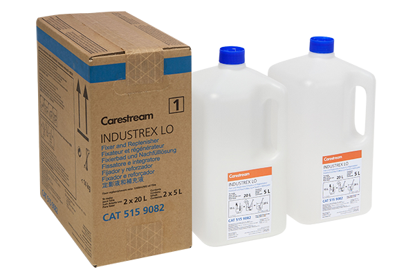 Prodotti chimici CARESTREAM INDUSTRE DEVELOPER E FIXER - sviluppo e fissaggio CARESTREAM - radiografia industriale - chimici linea Eco-Friendly - fram sas vendita di strumenti e servizi per controlli non distruttivi