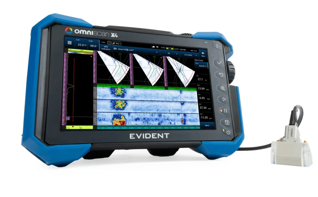 OMNISCAN X4 128:128PR - EVIDENT - PHASED ARRAY - FRAM SAS VENDITA STRUMENTI PER CONTROLLI NON DISTRUTTIVI
